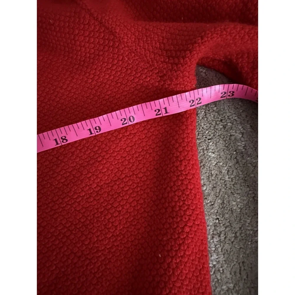 Vintage Christian Dior Red V Neck Sweater Made USA Large Quiet Luxury